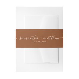 Faixa Decorativa Para Convite Casamento de Terraços de Script de Caligrafia Simp