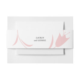 FAIXA DECORATIVA PARA CONVITE CASAMENTO DE TULIP MOD PINK