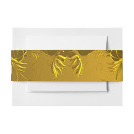 Faixa Decorativa Para Convite Casamento Dourado elegante