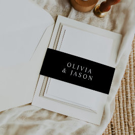 Faixa Decorativa Para Convite Casamento Elegante Moderno Minimalista