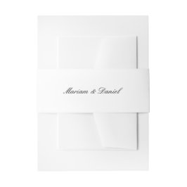 Faixa Decorativa Para Convite Casamento Islâmico Preto e Branco Clássico Elegant