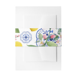 Faixa Decorativa Para Convite Casamento Italiano Azulejo Lemon Siciliano