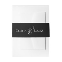 Casamento moderno de luxo em preto e branco