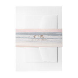 Faixa Decorativa Para Convite Casamento na Praia do Pôr do Sol | Casamento à Bei