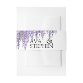 Faixa Decorativa Para Convite Casamento Personalizado da Árvore de Wisteria Eleg