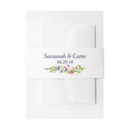Faixa Decorativa Para Convite Casamento Personalizado das Flores de Verão