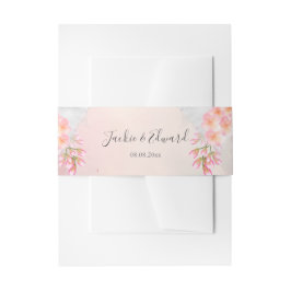 Faixa Decorativa Para Convite Casamento Romântico Floral Rosa
