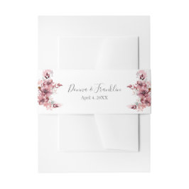 Faixa Decorativa Para Convite Casamento Rosa-Rosa Moderno