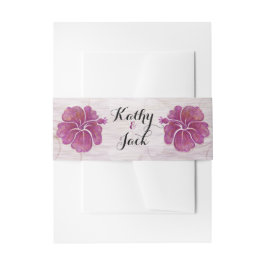 Faixa Decorativa Para Convite casamento roxo do hibiscus