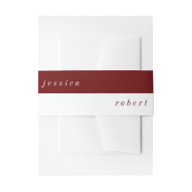 Casamento Vermelho e Branco Minimalista Simples