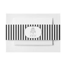 Cinto de Cintura Listrado Preto e Branco para Casa