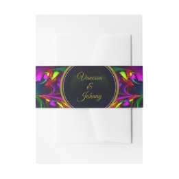 Faixa Decorativa Para Convite Clássico Moderno Elegante Padrão Floral #902 Casam