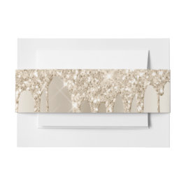 Faixa Decorativa Para Convite Convite de Casamento com Brilho de Champanhe