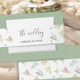 Faixa Decorativa Para Convite Convite para Flores Práticas de Casamento de Flore