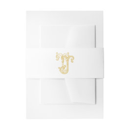 Faixa Decorativa Para Convite CORES EDITÁVEIS JT Monograma TJ Monograma Banda