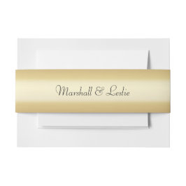 Faixa Decorativa Para Convite Dourado com texto