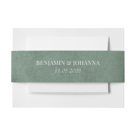 Faixa Decorativa Para Convite Elegante Casamento Verde Eucalyptus