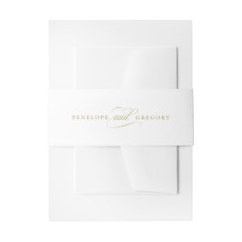 Faixa Decorativa Para Convite Eterno de caligrafia moderna e casamento branco