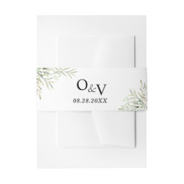 Faixa Decorativa Para Convite Eucalyptus Greenery Casamento Simples