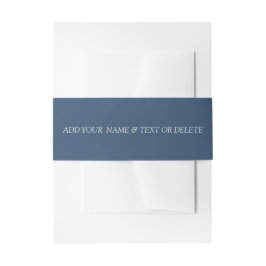 Faixa Decorativa Para Convite Faixa de Cintura Azul de Convite Azul Seriamente d