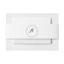 Faixa para a barriga de convite em azul turquesa e