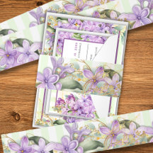 Faixas de Cintura para Casamento Lilás Roxo