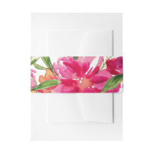 Fúcsia | Casamento por Aquarela Floral Verde