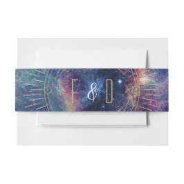Faixa Decorativa Para Convite Galáxia Celestial Bandas da Lua Fase Belly