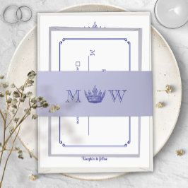 Faixa Decorativa Para Convite Gothic Fantasy or Medieval Royal Crown Mongram