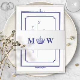 Faixa Decorativa Para Convite Gothic Fantasy or Medieval Royal Crown Mongram