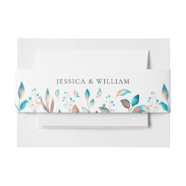Faixa Decorativa Para Convite Marinho Floral Greenerescência Convite Banda