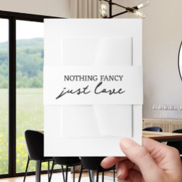 Faixa Decorativa Para Convite Nada Rico Apenas Ama Casamento Minimalista
