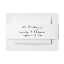 Faixa Decorativa Para Convite Nomes de script simples e elegante de casamento pr
