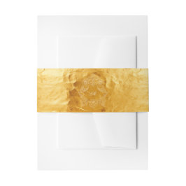 Faixa Decorativa Para Convite Ouro Faux Foil Crest Monograma Casamento