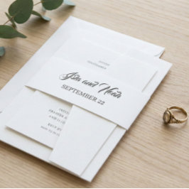 Faixa Decorativa Para Convite Romantic Calligraphy | Flourish Wedding