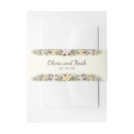 Faixa Decorativa Para Convite Romantic floral