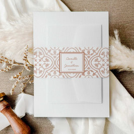 Faixa Decorativa Para Convite Rustic Terracotta Wedding