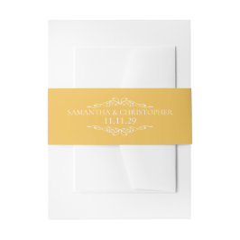 Faixa Decorativa Para Convite Simples Amarelo