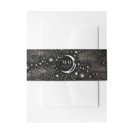 Faixa Decorativa Para Convite Stars Moon Celestial Casamento Místico