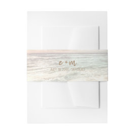 Faixa Decorativa Para Convite Sunset Beach Wedding