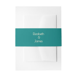 Faixa Decorativa Para Convite Transformative Teal Modern  Contemporary Wedding