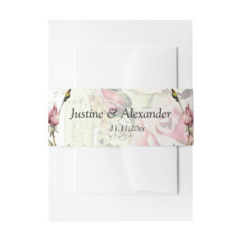 Faixa Decorativa Para Convite Vintage Rosa Wedding