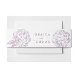 Faixa Para Convite A Bonito Coleção de Casamentos Florais Peony