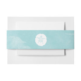 Faixa Para Convite Banda de Cintura de Dólar de Areia de Aquarela