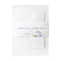 Faixa para Convite de Casamento Floral