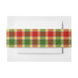 Faixa Para Convite Gibson Scottish Tartan Belly Banda