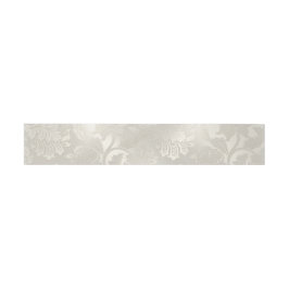 Faixa Para Convite Silver Floral Pattern Bellyband
