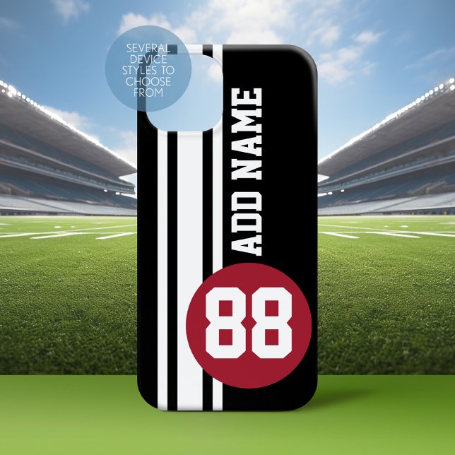 Faixas de Corrida Automática com número e nome per (Personalized Phone Case with A sporty Design)