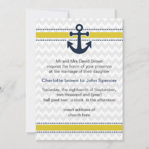 faixas de diafrão, âncora, convites de casamento n