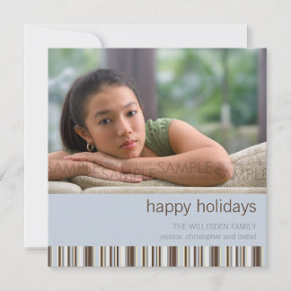 Faixas de inverno: Cartões de foto de Natal / Conv